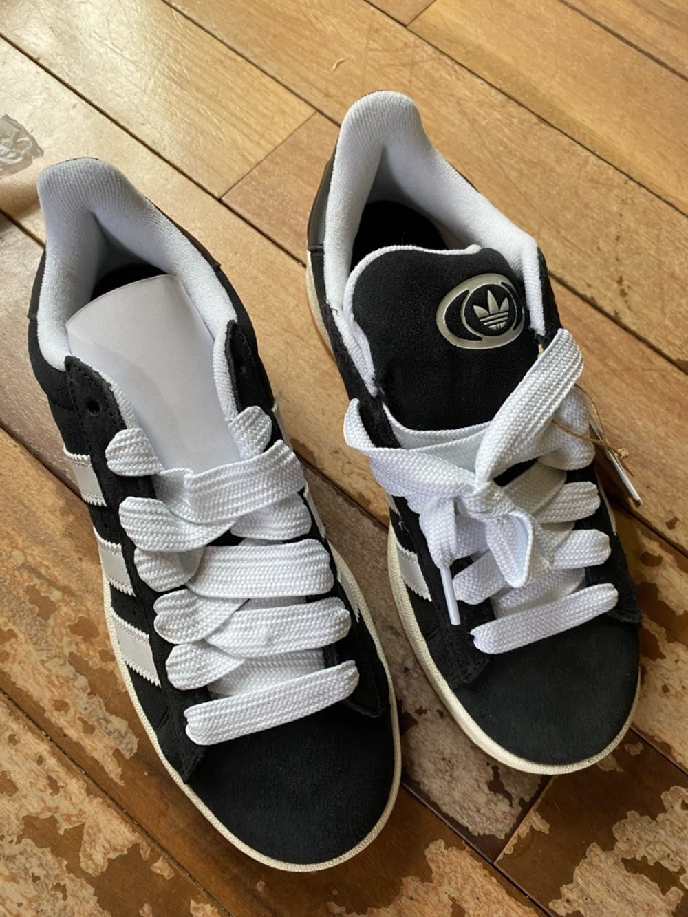 adidas Black and White Low-Top Athletic Sneakers